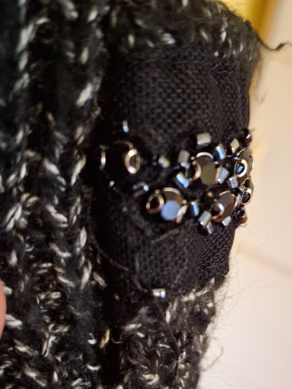 Simply Vera Vera Wang Open Waterfall Cardigan With Beaded Detail - Picture 7 of 8